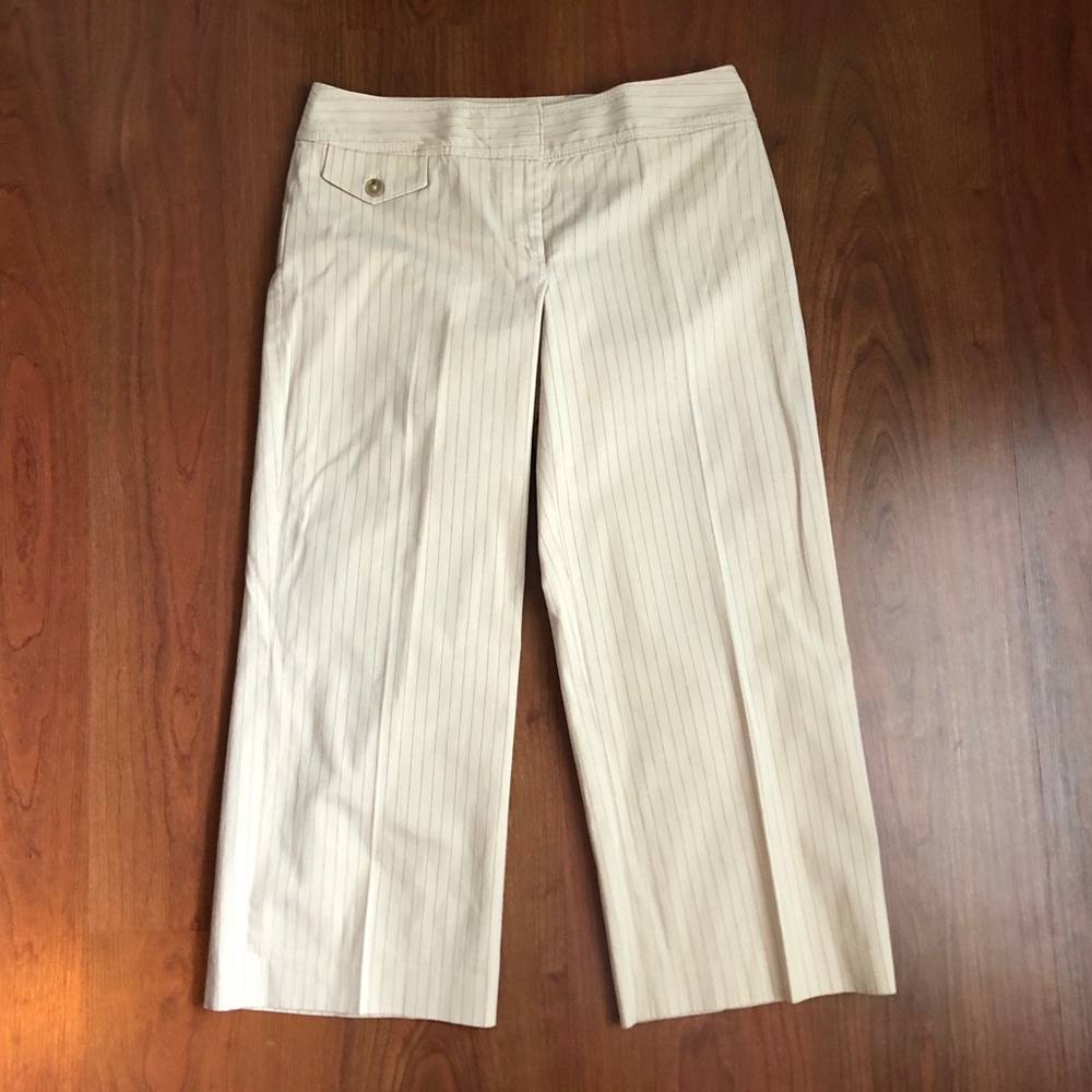 Ann Taylor Pin Striped Dress Capri Pants